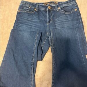 Seven7 Blue Flare Wide Leg Jeans